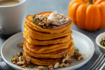 Pumpkin Oat Pancakes