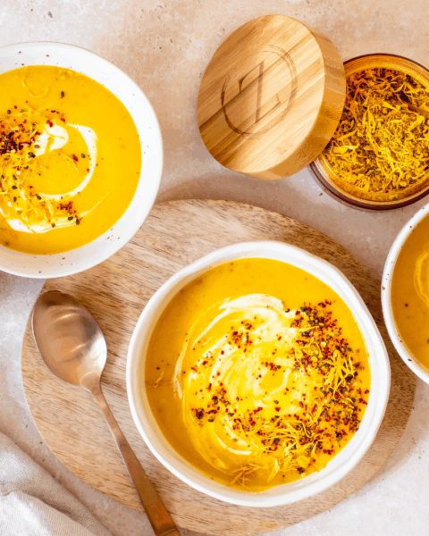 Kürbis-Süsskartoffel-Suppe