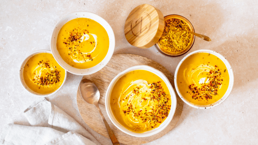 Kürbis-Süsskartoffel-Suppe