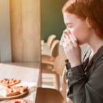 Nase läuft beim Essen